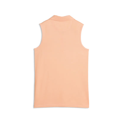 Women's Birdseye Sleeveless Golf Polo