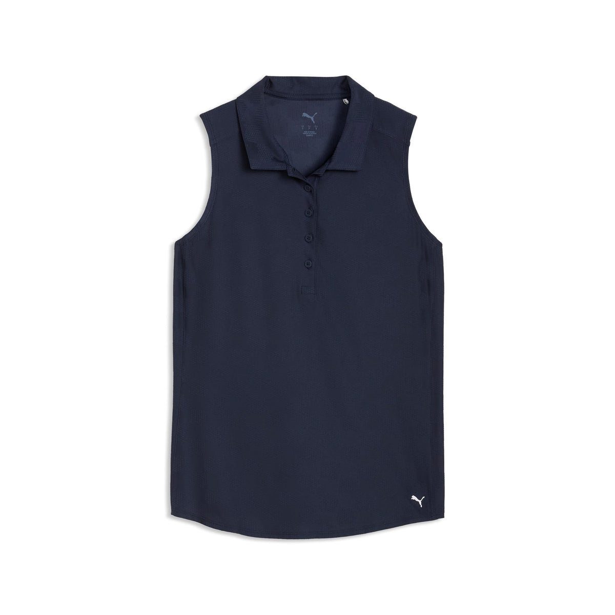 Women's Check Jacquard Sleeveless Golf Polo