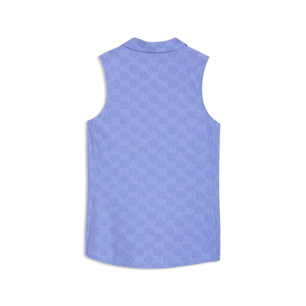 Women's Check Jacquard Sleeveless Golf Polo