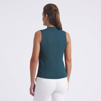 Women's Aerlon Mock Sleeveless Golf Polo