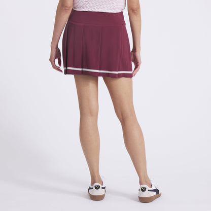 Women's Stripe Pleated Golf Skirt