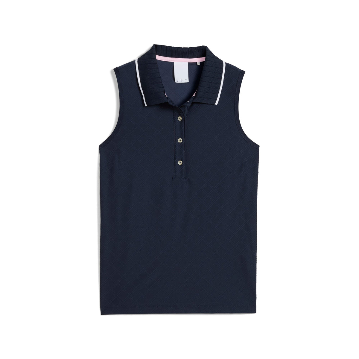 Women's AP Jacquard Sleeveless Golf Polo