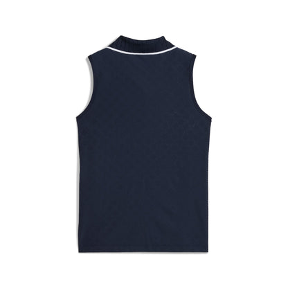 Women's AP Jacquard Sleeveless Golf Polo