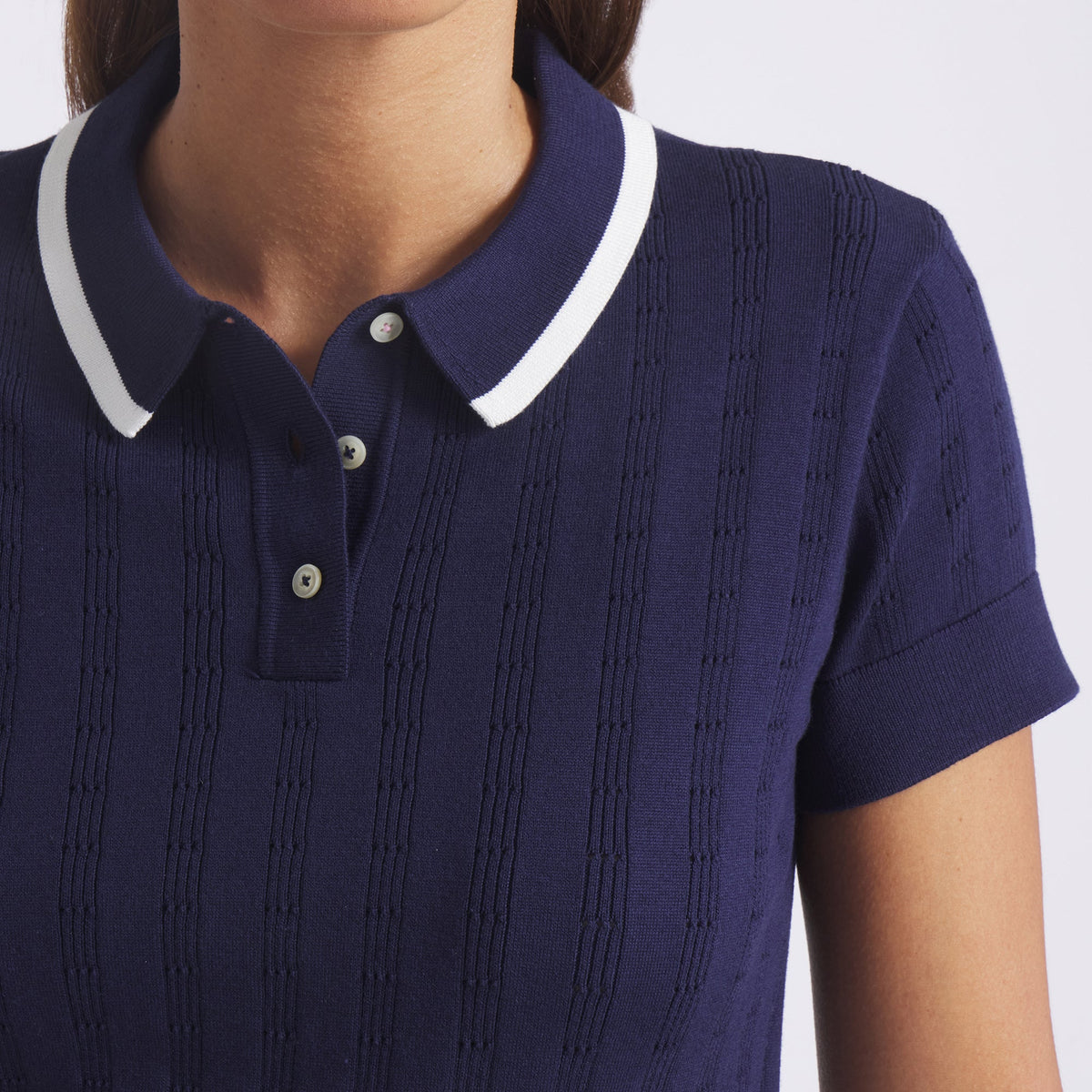 Women's AP Pointelle Golf Polo