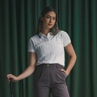 Women's AP Pointelle Golf Polo