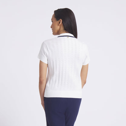 Women's AP Pointelle Golf Polo