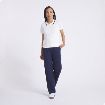 Women's AP Pointelle Golf Polo