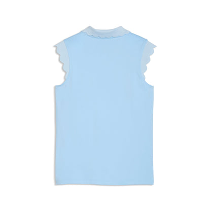 Girl's CLOUDSPUN Scallop Sleeve Golf Polo