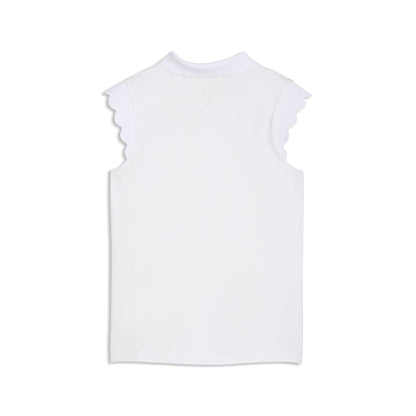 Girl's CLOUDSPUN Scallop Sleeve Golf Polo