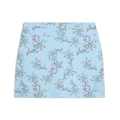 Girl's Floral Knit Golf Skirt