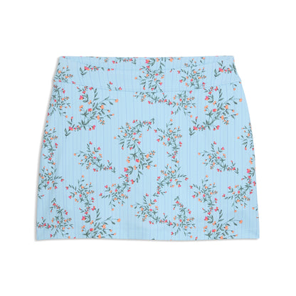 Girl's Floral Knit Golf Skirt