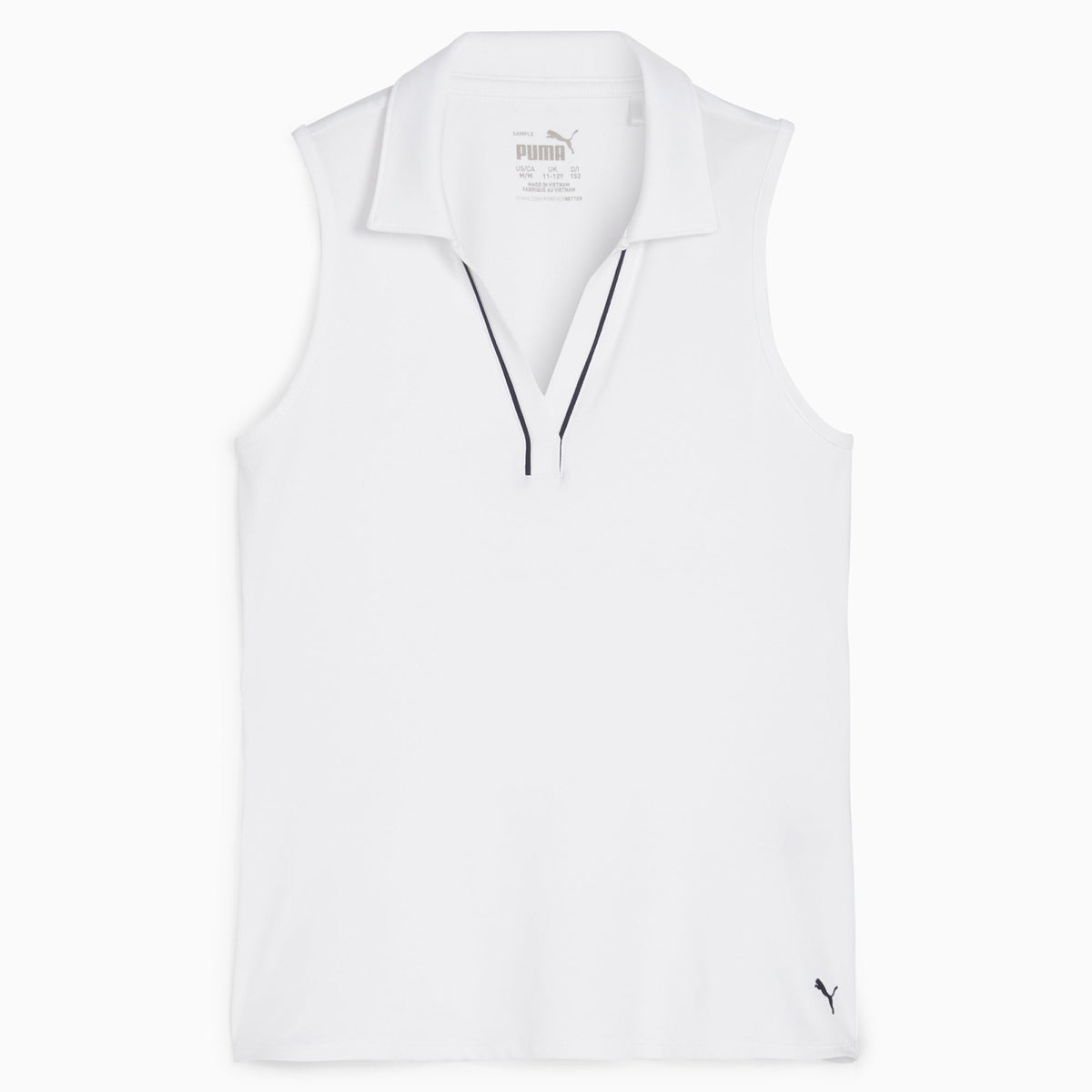Girl's CLOUDSPUN Piped Sleeveless Golf Polo