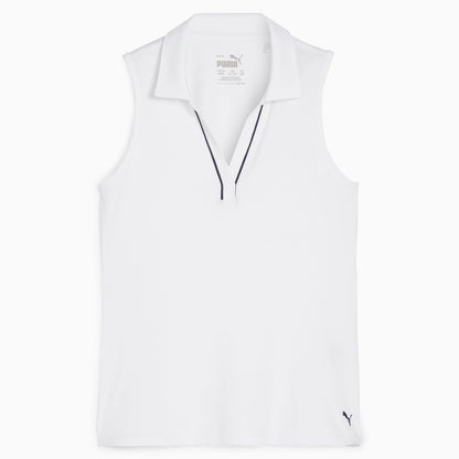 Girl's CLOUDSPUN Piped Sleeveless Golf Polo