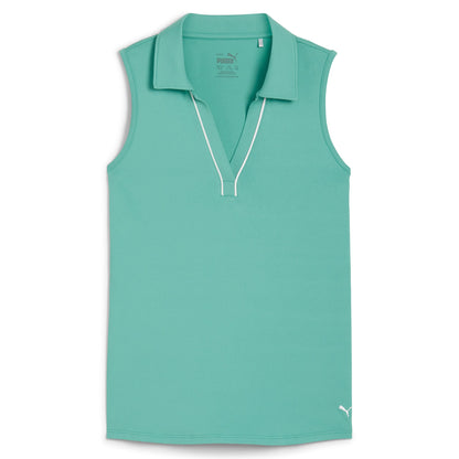 Girl's CLOUDSPUN Piped Sleeveless Golf Polo