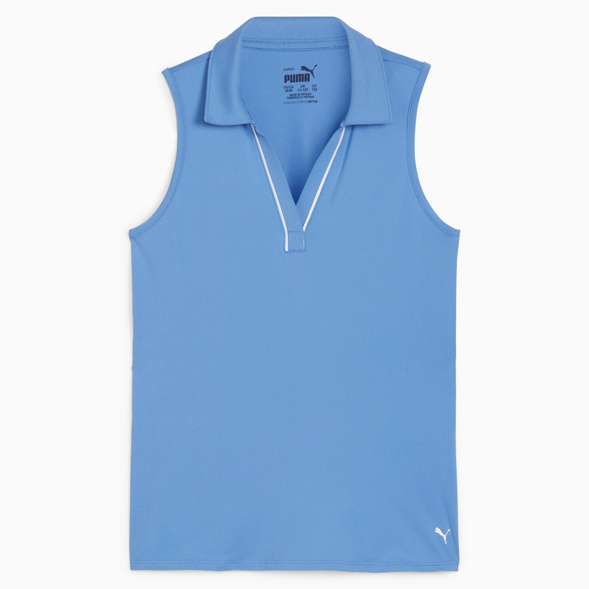 Girl's CLOUDSPUN Piped Sleeveless Golf Polo