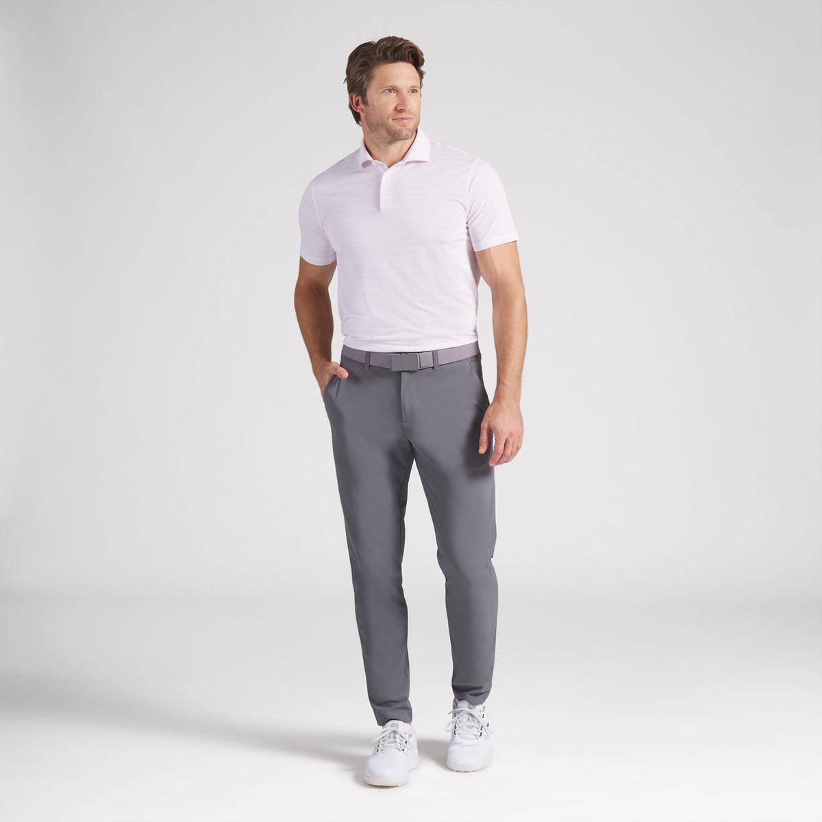 Clubhouse Stripe Golf Polo