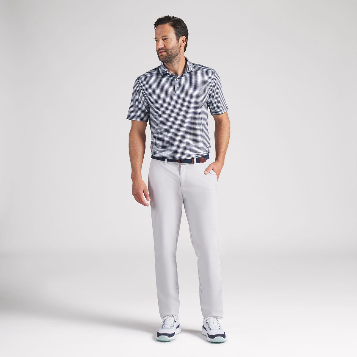 CLOUDSPUN Mono Check BN Golf Polo