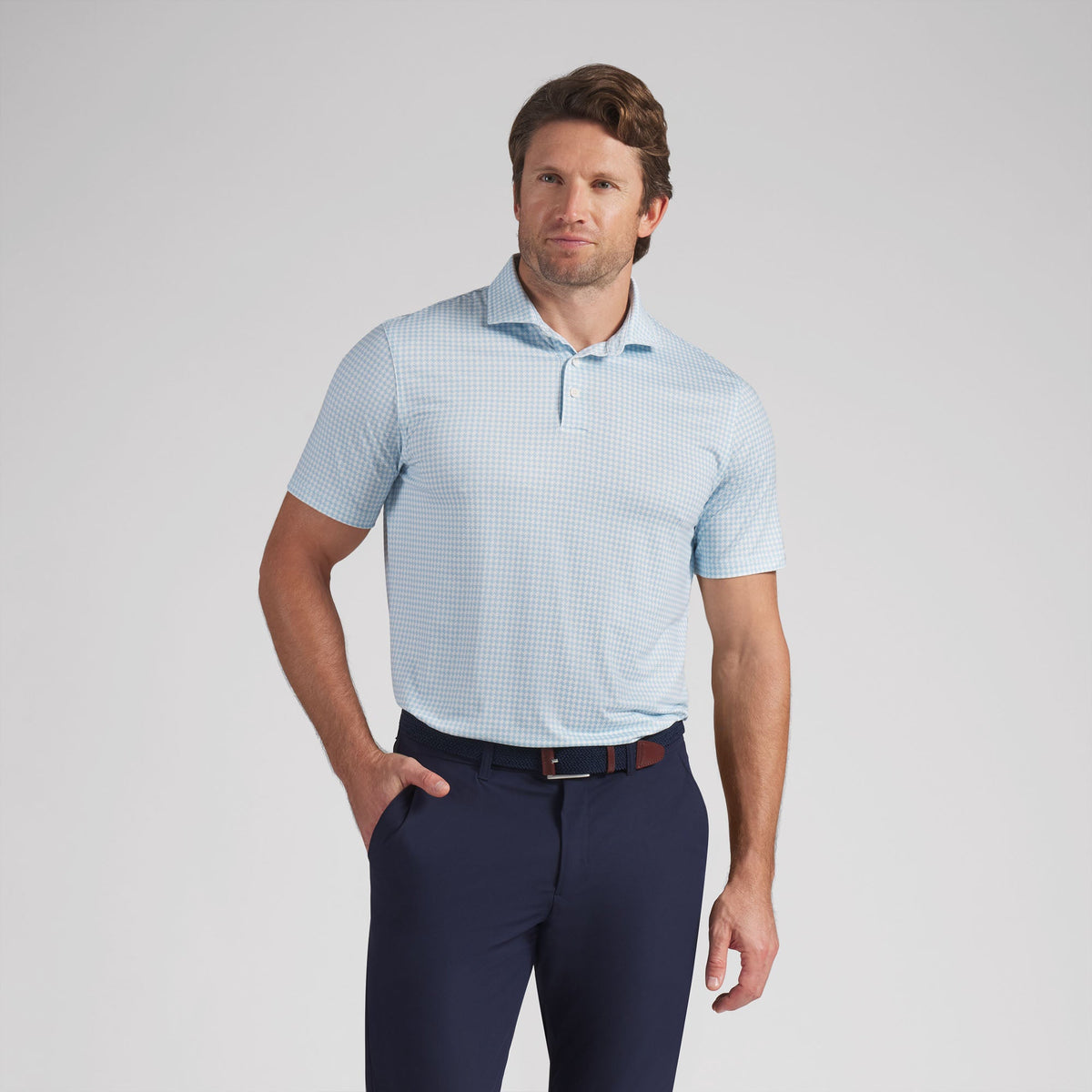 CLOUDSPUN Mono Check BN Golf Polo