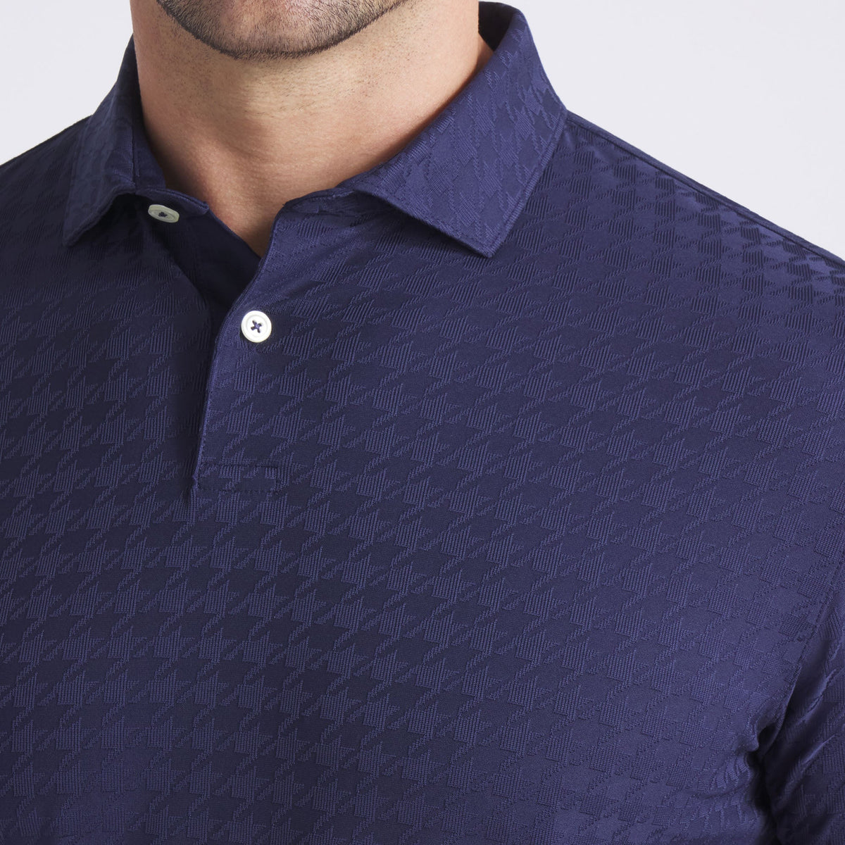 MATTR Houndstooth Golf Polo