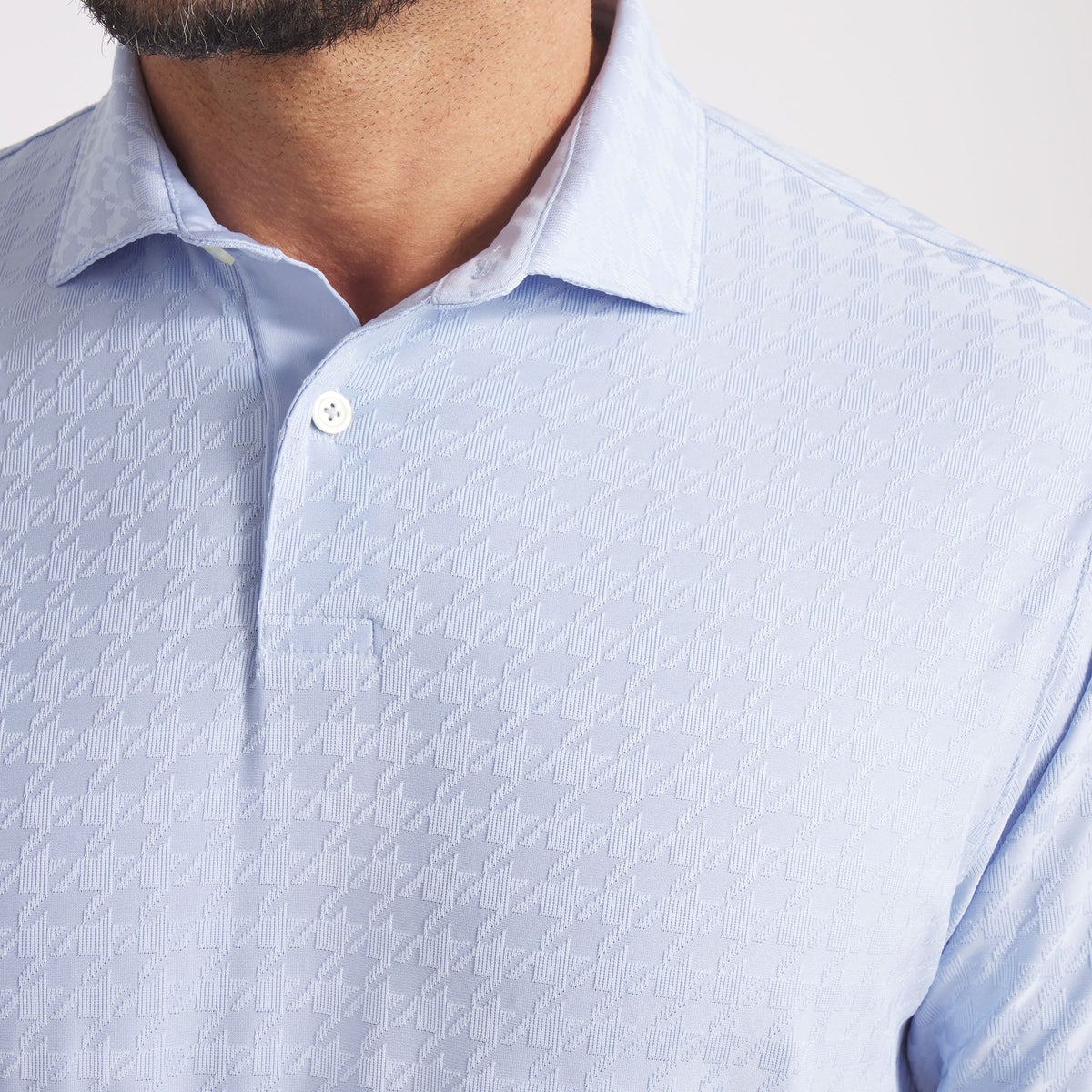 MATTR Houndstooth Golf Polo