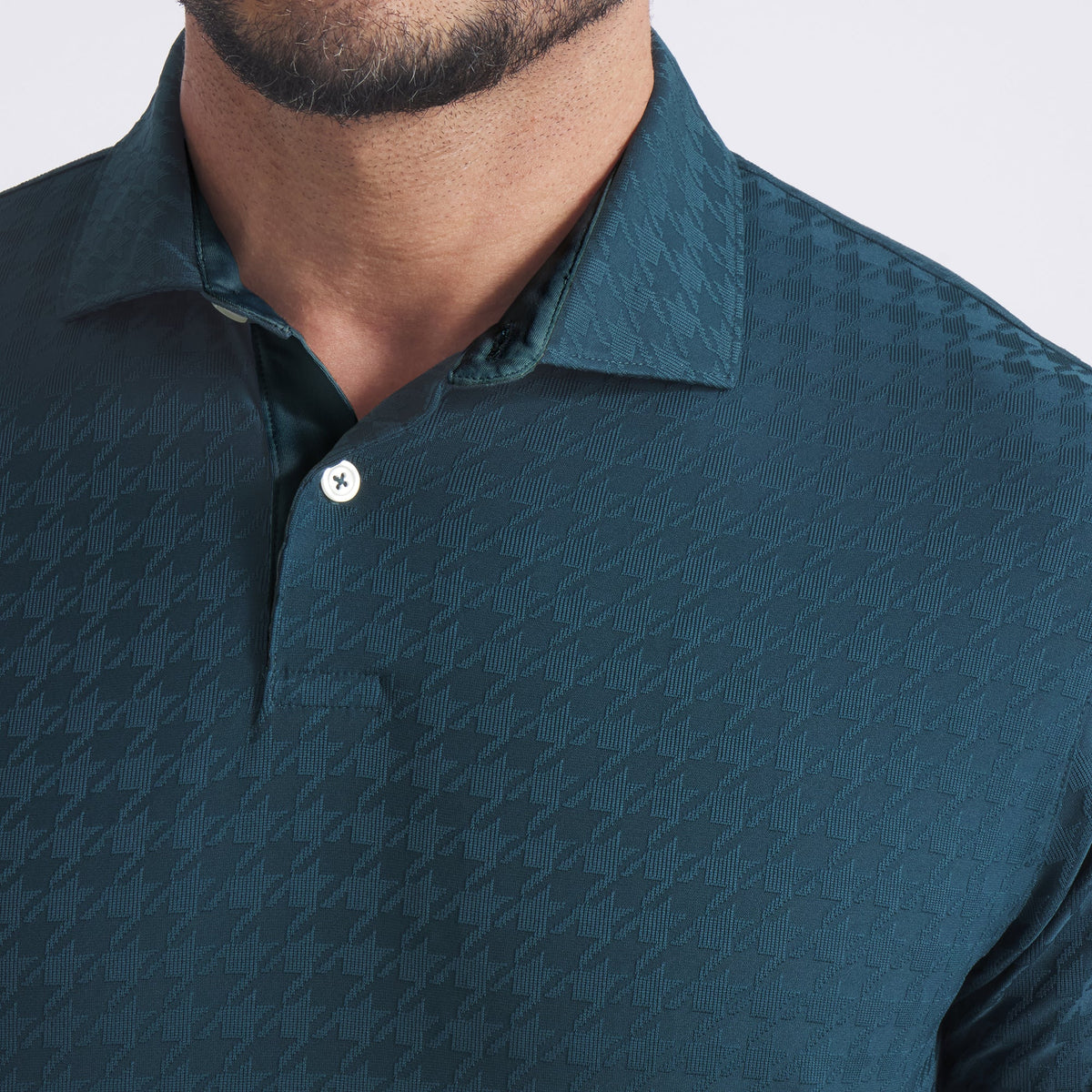 MATTR Houndstooth Golf Polo