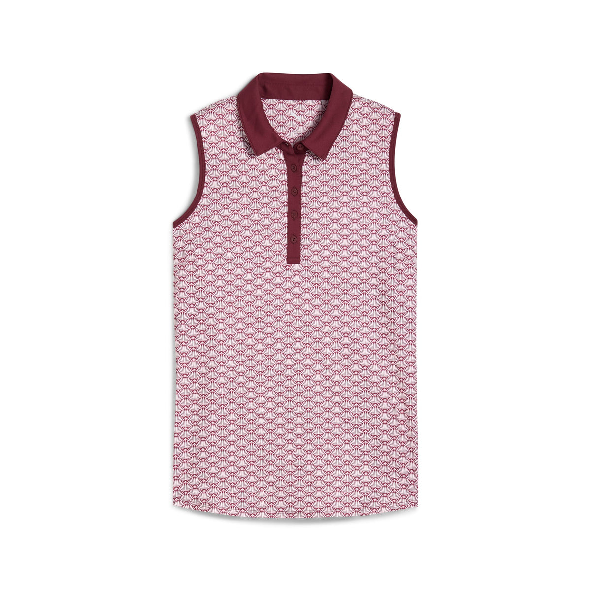 Women's CLOUDSPUN Scallop Sleeveless Golf Polo
