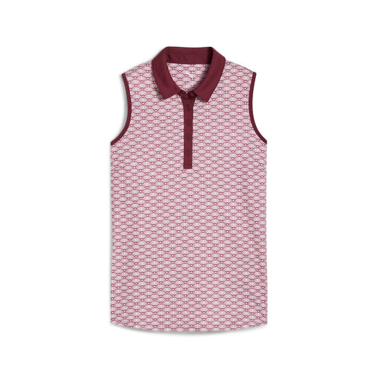 Women's CLOUDSPUN Scallop Sleeveless Golf Polo