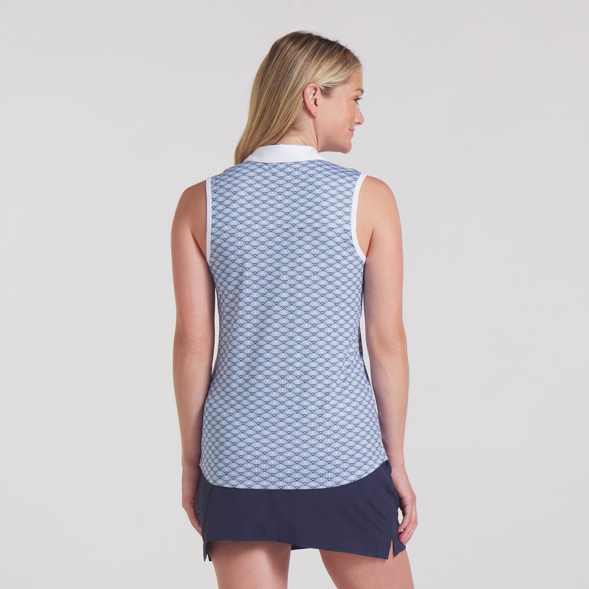 Women's CLOUDSPUN Scallop Sleeveless Golf Polo