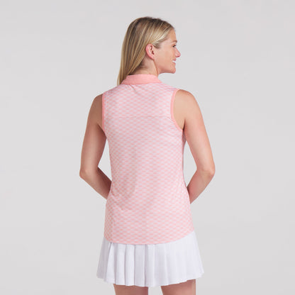 Women's CLOUDSPUN Scallop Sleeveless Golf Polo