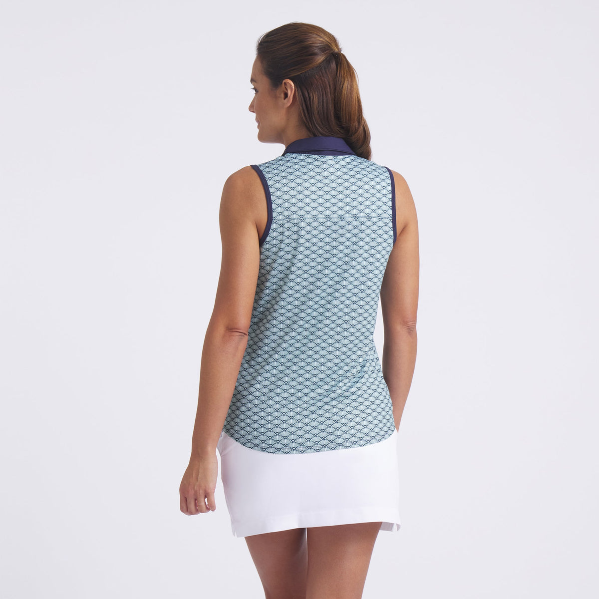 Women's CLOUDSPUN Scallop Sleeveless Golf Polo