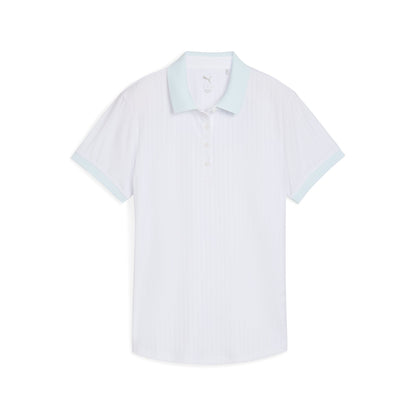 Women's MATTR Stripe Jacquard Golf Polo