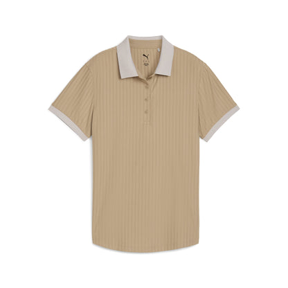 Women's MATTR Stripe Jacquard Golf Polo