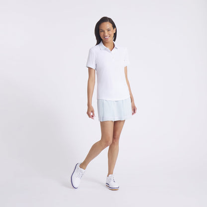 Women's MATTR Stripe Jacquard Golf Polo