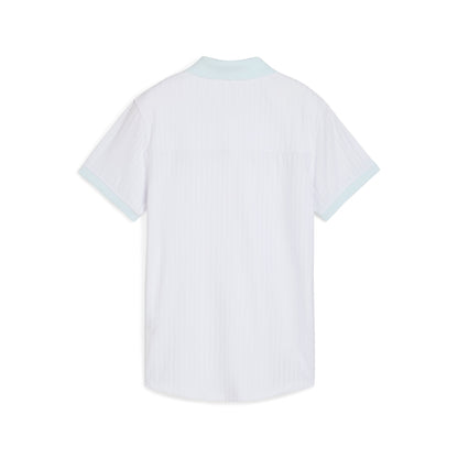 Women's MATTR Stripe Jacquard Golf Polo