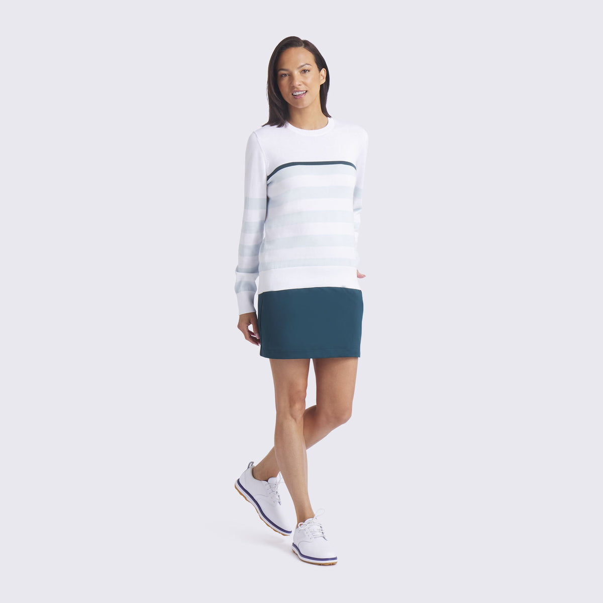 Women's Resort Stripe Golf Sweater