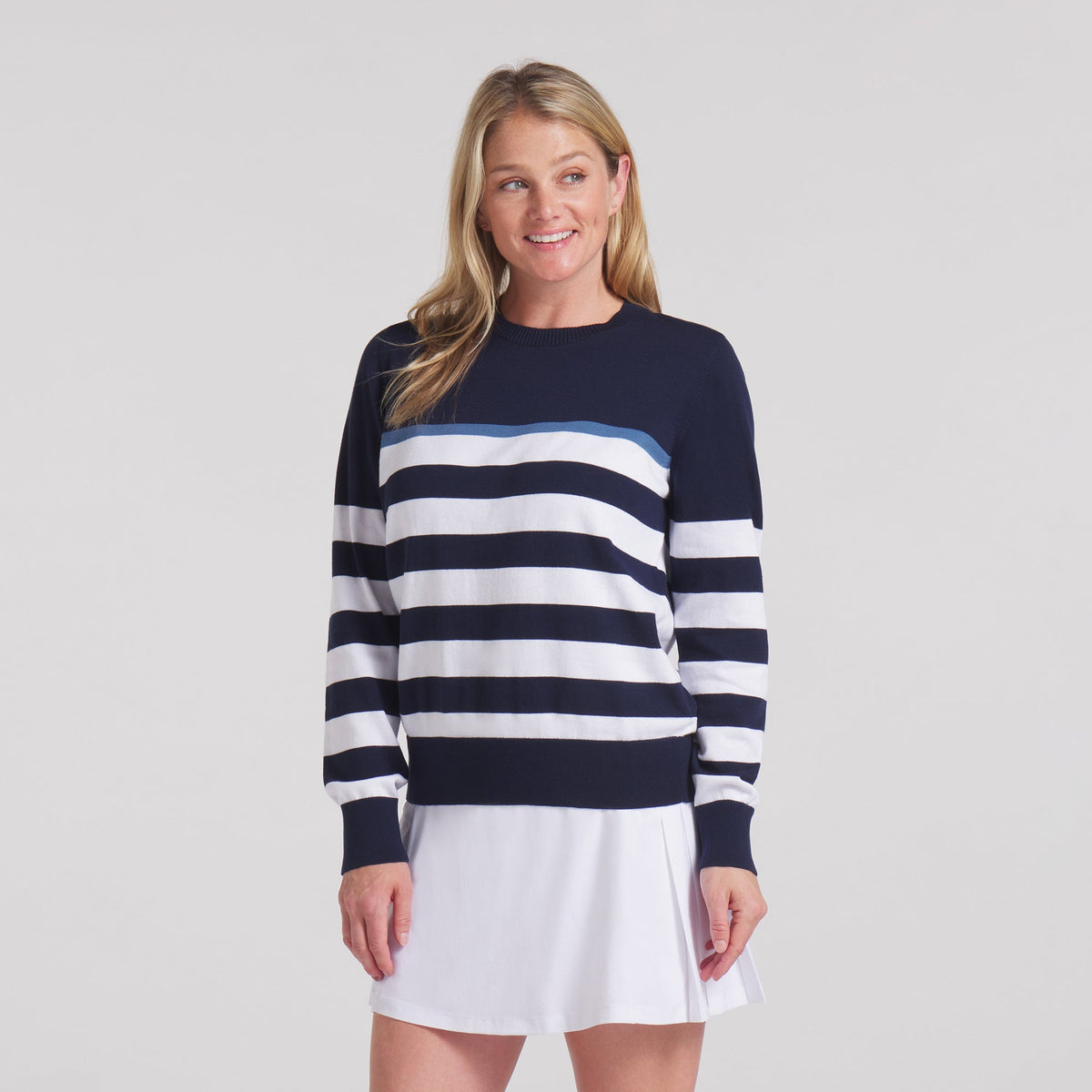 Women's Resort Stripe Golf Sweater