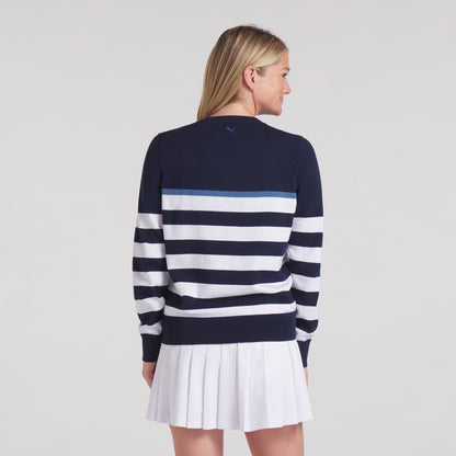 Women's Resort Stripe Golf Sweater