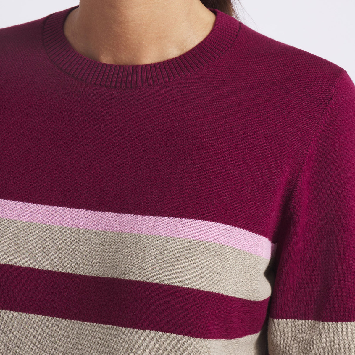 Women's Resort Stripe Golf Sweater