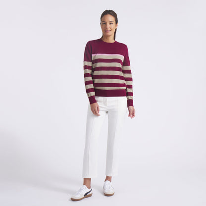 Women's Resort Stripe Golf Sweater