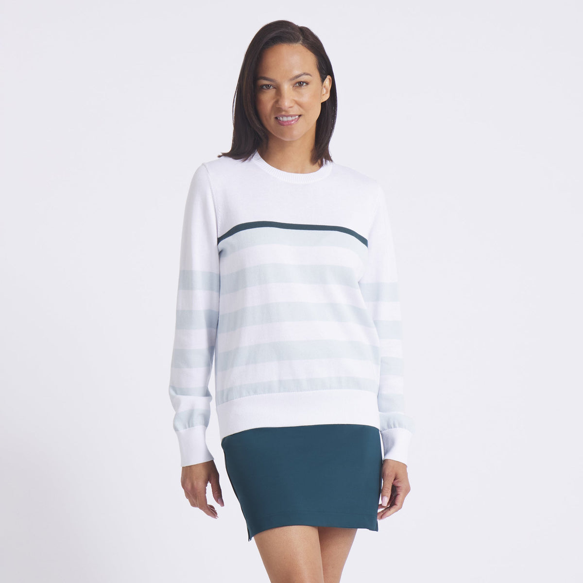 Women's Resort Stripe Golf Sweater