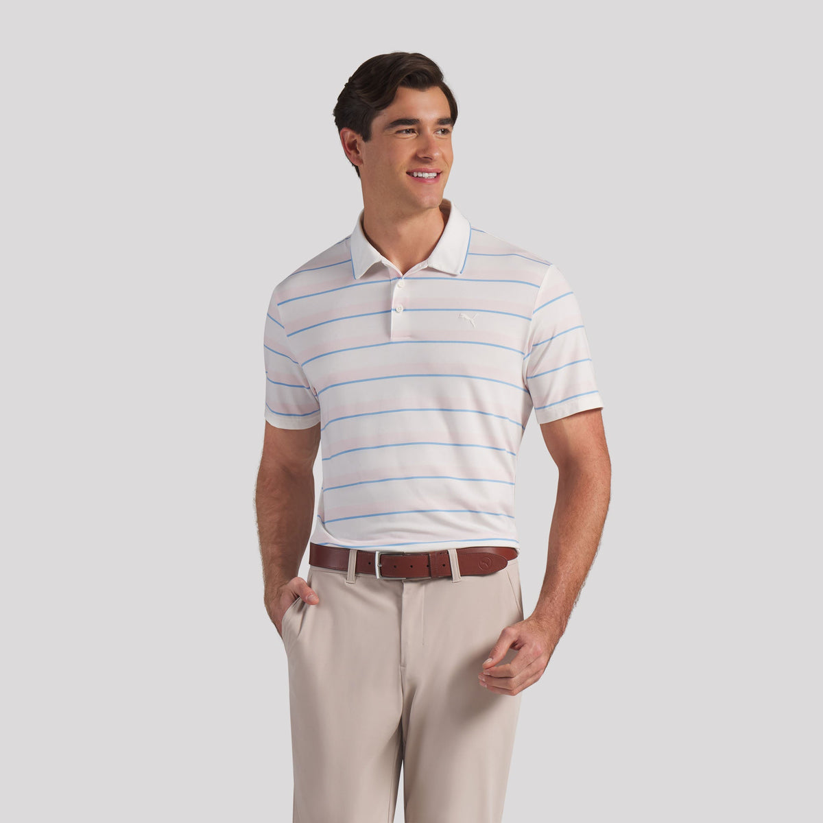 CLOUDSPUN Stripe Golf Polo
