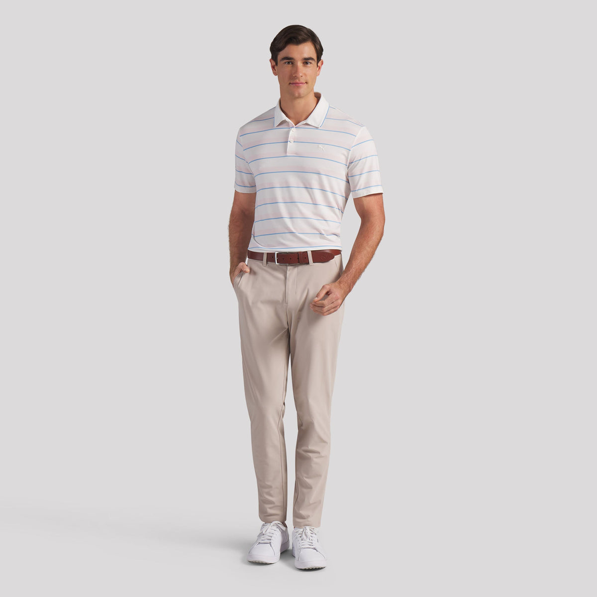 CLOUDSPUN Stripe Golf Polo