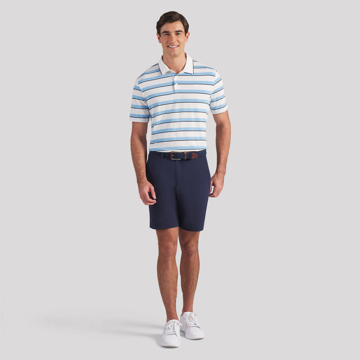 CLOUDSPUN Stripe Golf Polo