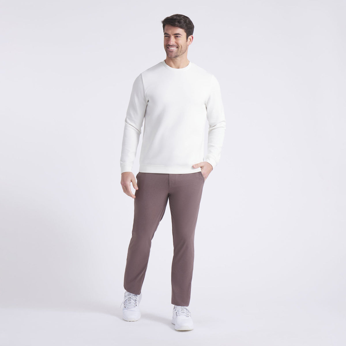 CLOUDSPUN Fleece Crewneck Golf Sweater