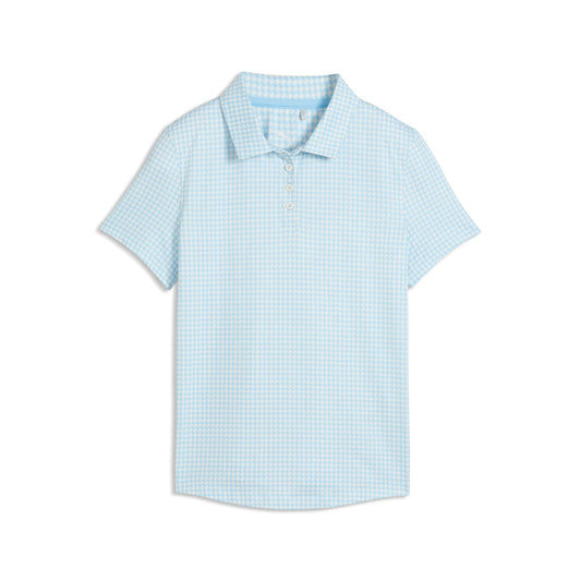 Girl's CLOUDSPUN Mono Check Golf Polo
